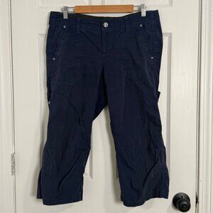 Kuhl Capri Pants Womens 12 Blue Hiking Outdoor Camping Activewear